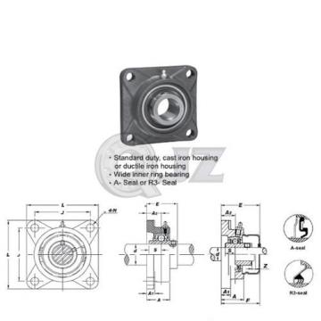 1.5 in Square Flange Units Cast Iron UCF208-24 Mounted Bearing UC208-24+F208