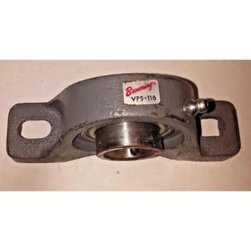 BROWNING BEARING UNITS VPS-116 DATE 6/15/91 CAST IRON, 2 BOLT-BASE, PILLOW BLOCK