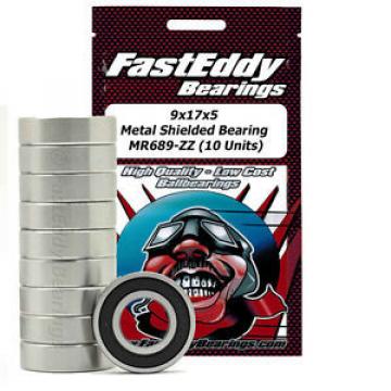 9x17x5 Metal Shielded Bearing MR689-ZZ (10 Units)