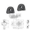 2x 1.4375 in Take Up Units Cast Iron HCT207-23 Mounted Bearing HC207-23+T207