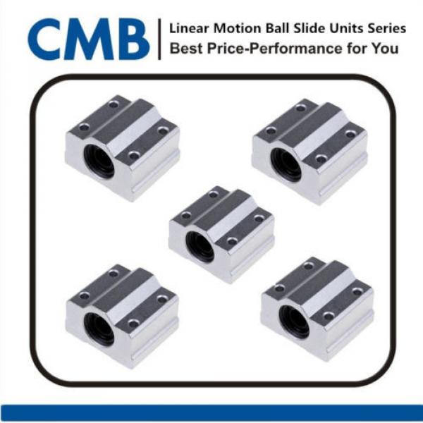 10pcs SC8UU SCS8UU Linear Motion Ball Bearing Slide Unites Bushing 8mm Shaft ID #1 image