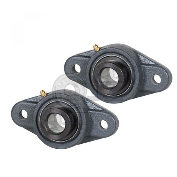 2x 2 in 2-Bolts Flange Units Cast Iron HCFL211-32 Mounted Bearing HC211-32+FL211 #1 image