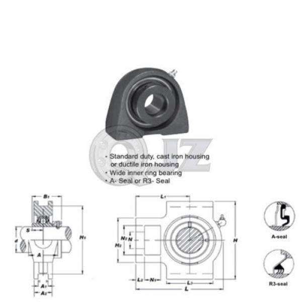 3/4 in Take Up Units Cast Iron HCT204-12 Mounted Bearing HC204-12 + T204 QTY:1 #2 image