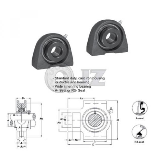 2x 1.9375 in Take Up Units Cast Iron HCT210-31 Mounted Bearing HC210-31+T210 #2 image