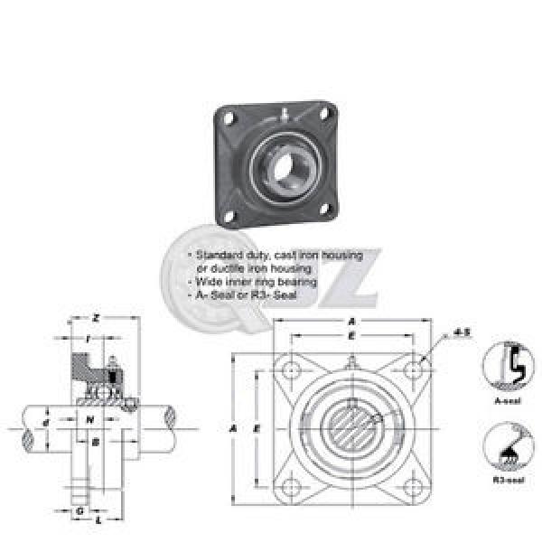 2.5 in Square Flange Units Cast Iron UCFS213-40 Mounted Bearing UC213-40+FS213 #1 image