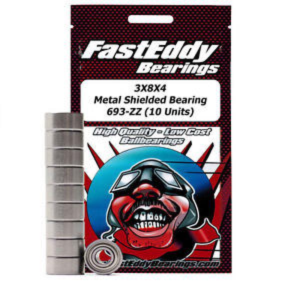 3X8X4 Metal Shielded Bearing 693-ZZ (10 Units) #1 image