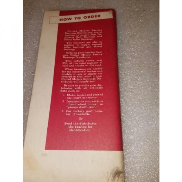 GM United Motors Service anti-friction bearing data 1955 edition  General Motors #5 image