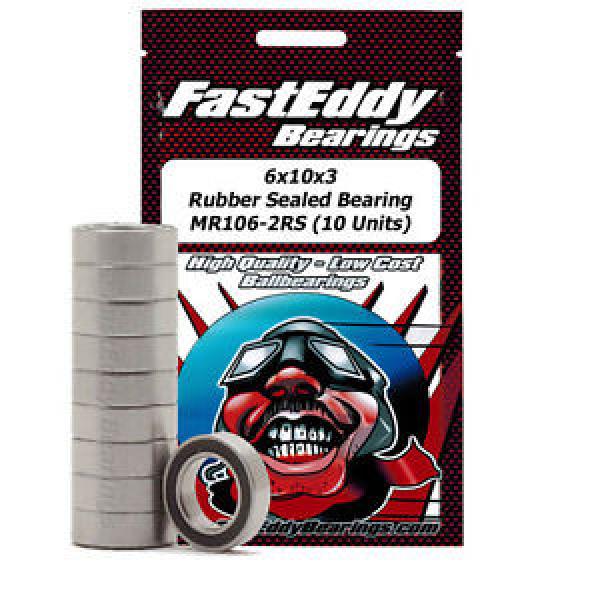 Tamiya 1060 Rubber Sealed Replacement Bearing 6X10X3 (10 Units) #1 image