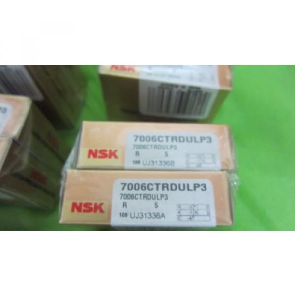 20 Units NSK 7006CTRDULP3 Super Precision Bearings  (10x2= 20 bearings) NSK 7006 #3 image